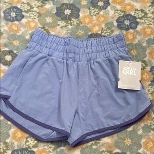 Athlete Girl Blue Shorts